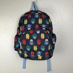 Marvel Superheroes Gap Blue Backpack Iron Man Hulk Spiderman Captain America